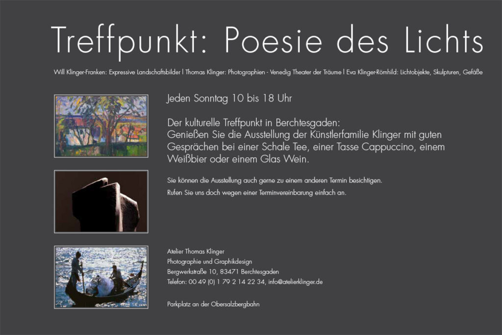 Jeden Sonntag 10 bis 18 Uhr »Poesie des Lichts«-1